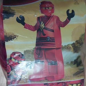 Lego Red Ninjago Master of Spinjitzu Dress Up Prestige Costume Child L (10/12)
